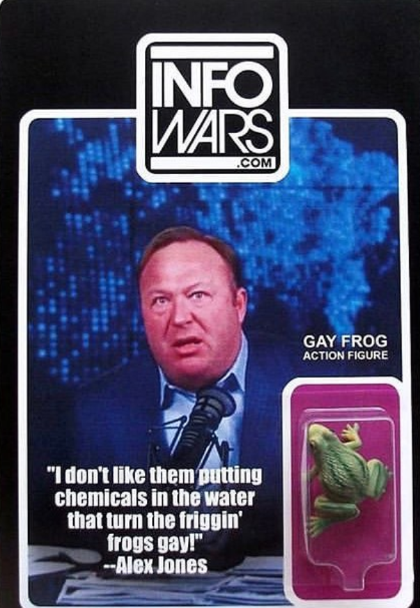 With gay frog action