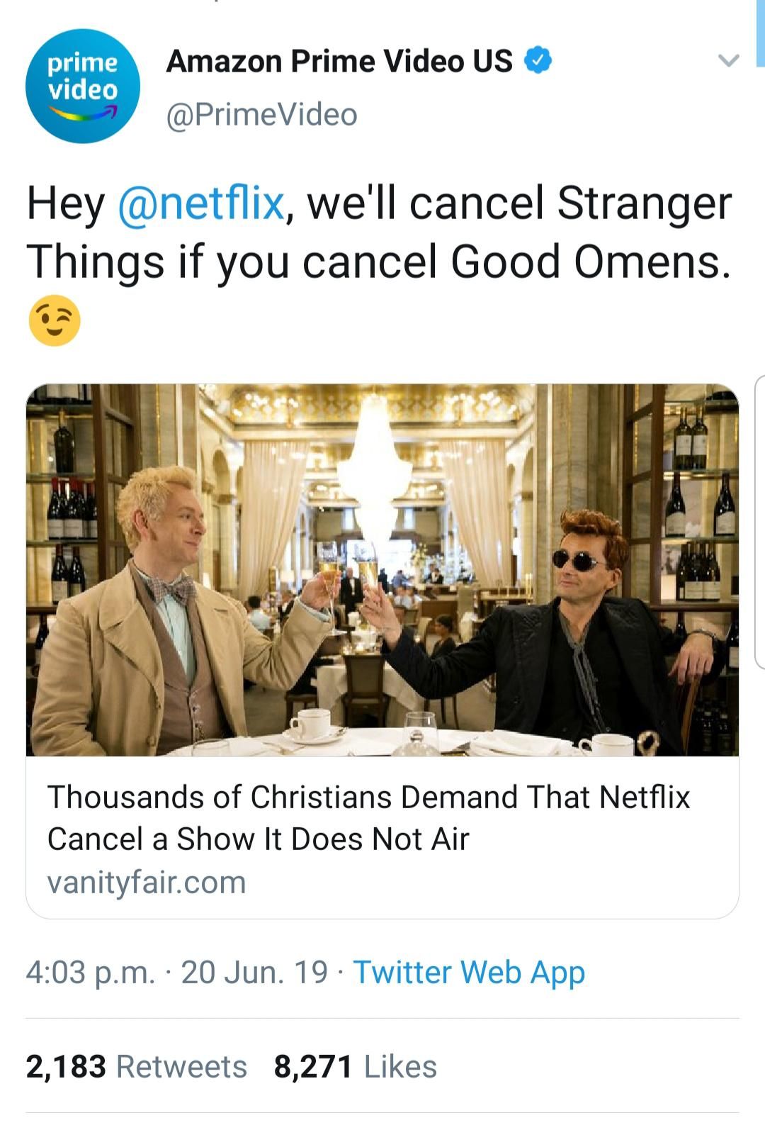 What say you Netflix?