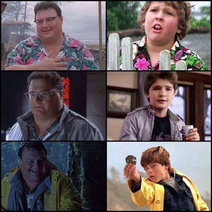 Mind blown! Was Jurassic Park's Dennis Nedry secretly cosplaying as characters from the Goonies?