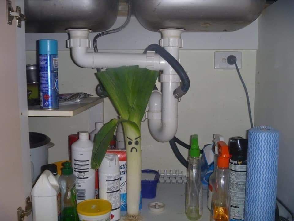 We have an aggressive leak under the sink.
