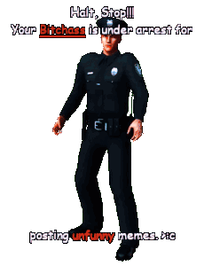 Stop, you violated the law