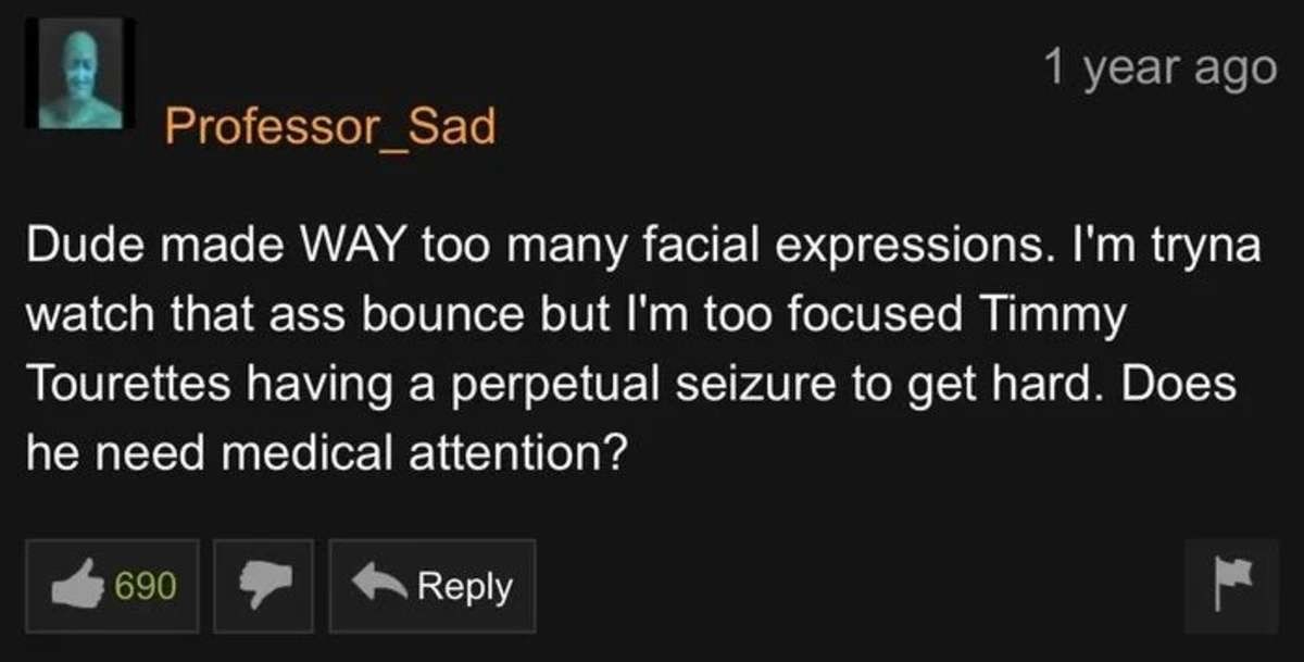 Pay no attention to the man's face