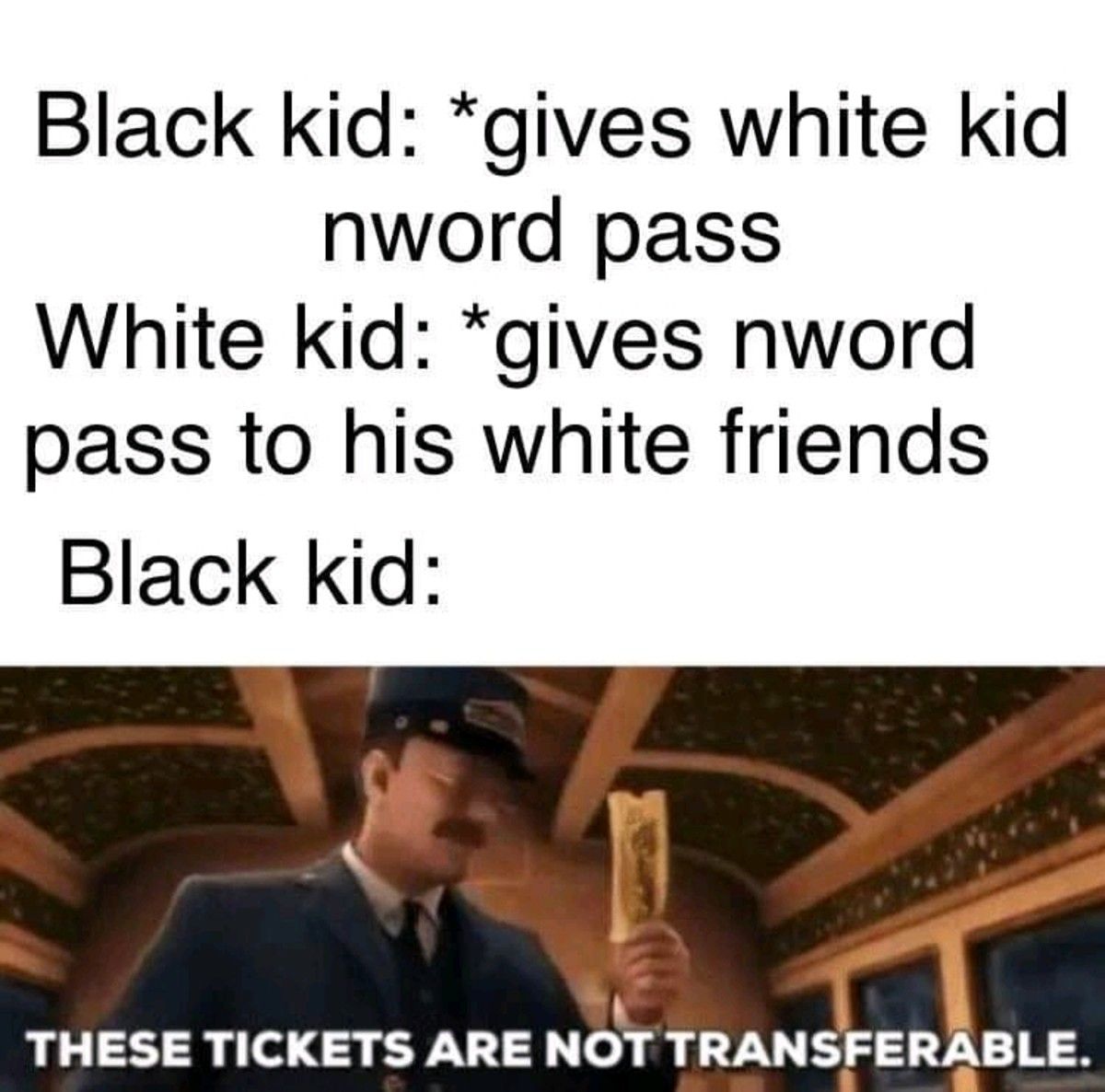 Ticket is our word but you can say ticka