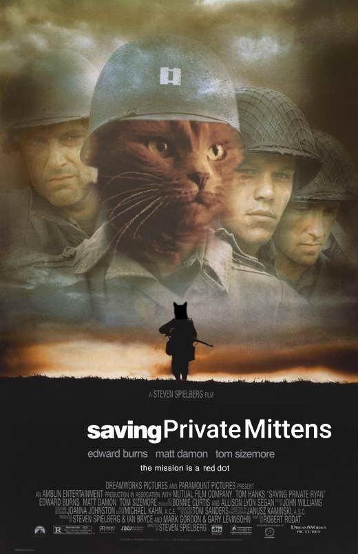 New favorite hobby: photoshopping my cat into movie posters and setting them as my fiance's phone background.