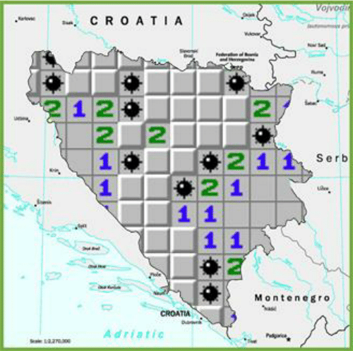 Map of Bosnia-Herzegovina since 1995