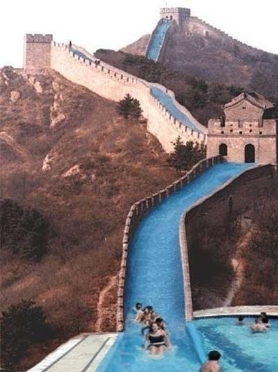 What should have been done with the Great Wall of China.