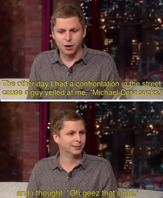 Michael Cera is just every character he plays