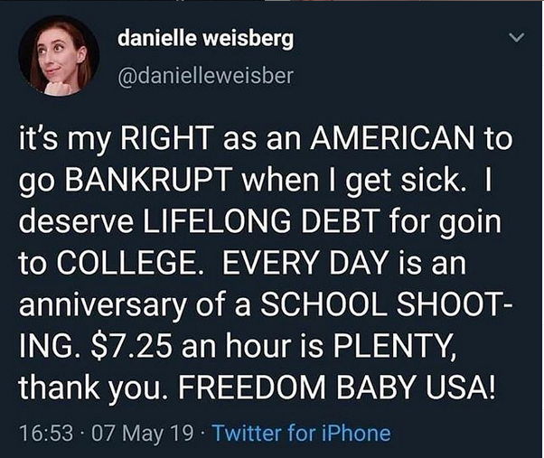 criticizing capitalism on an iphone