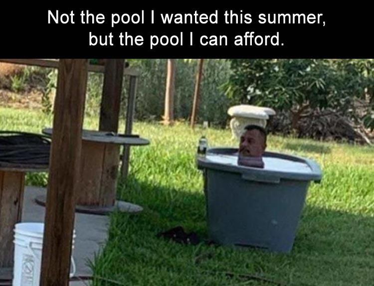 Not the pool I wanted this summer, but the pool I can afford