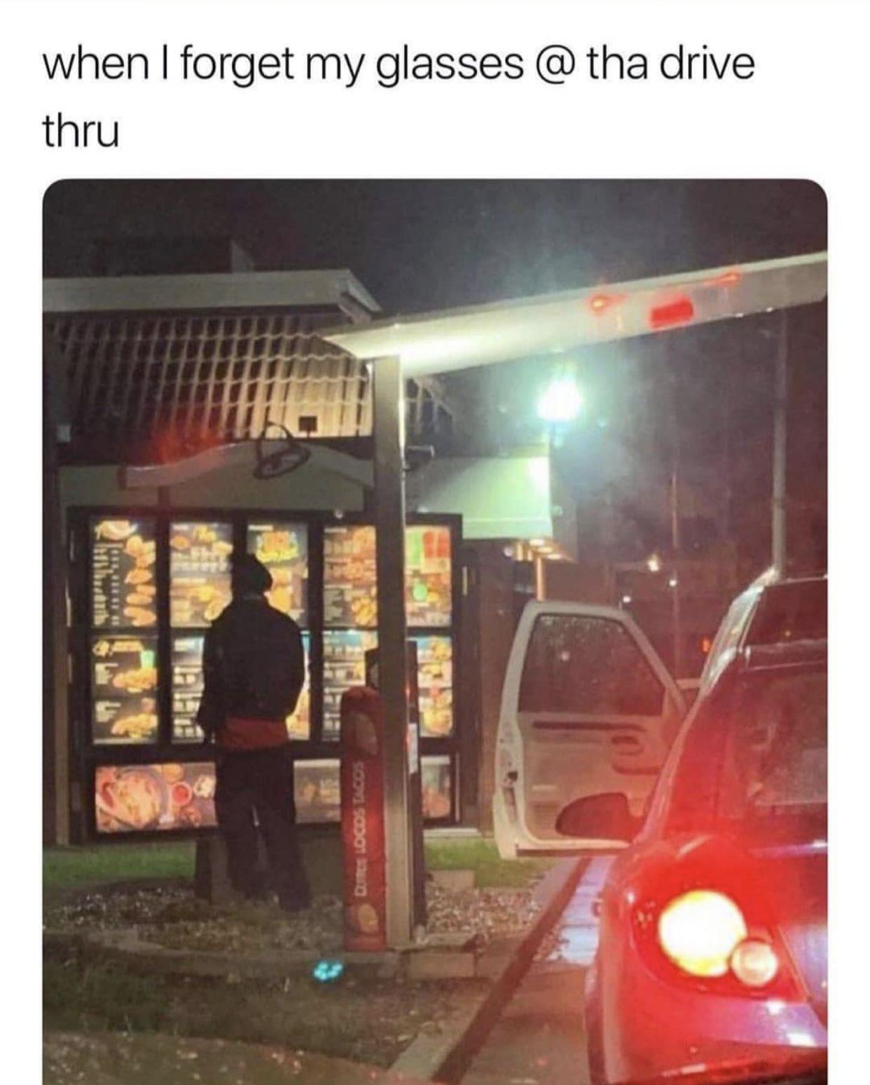 Luckily you don’t need to see properly to drive