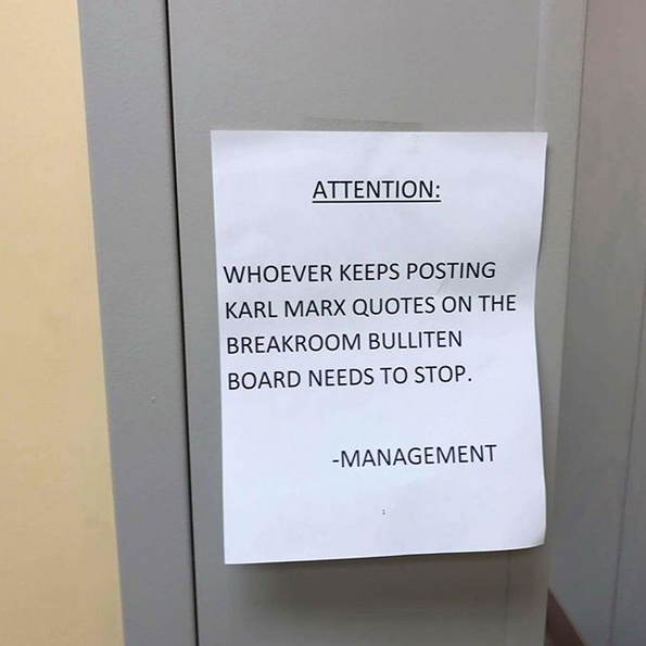 My favorite Karl Marx quote