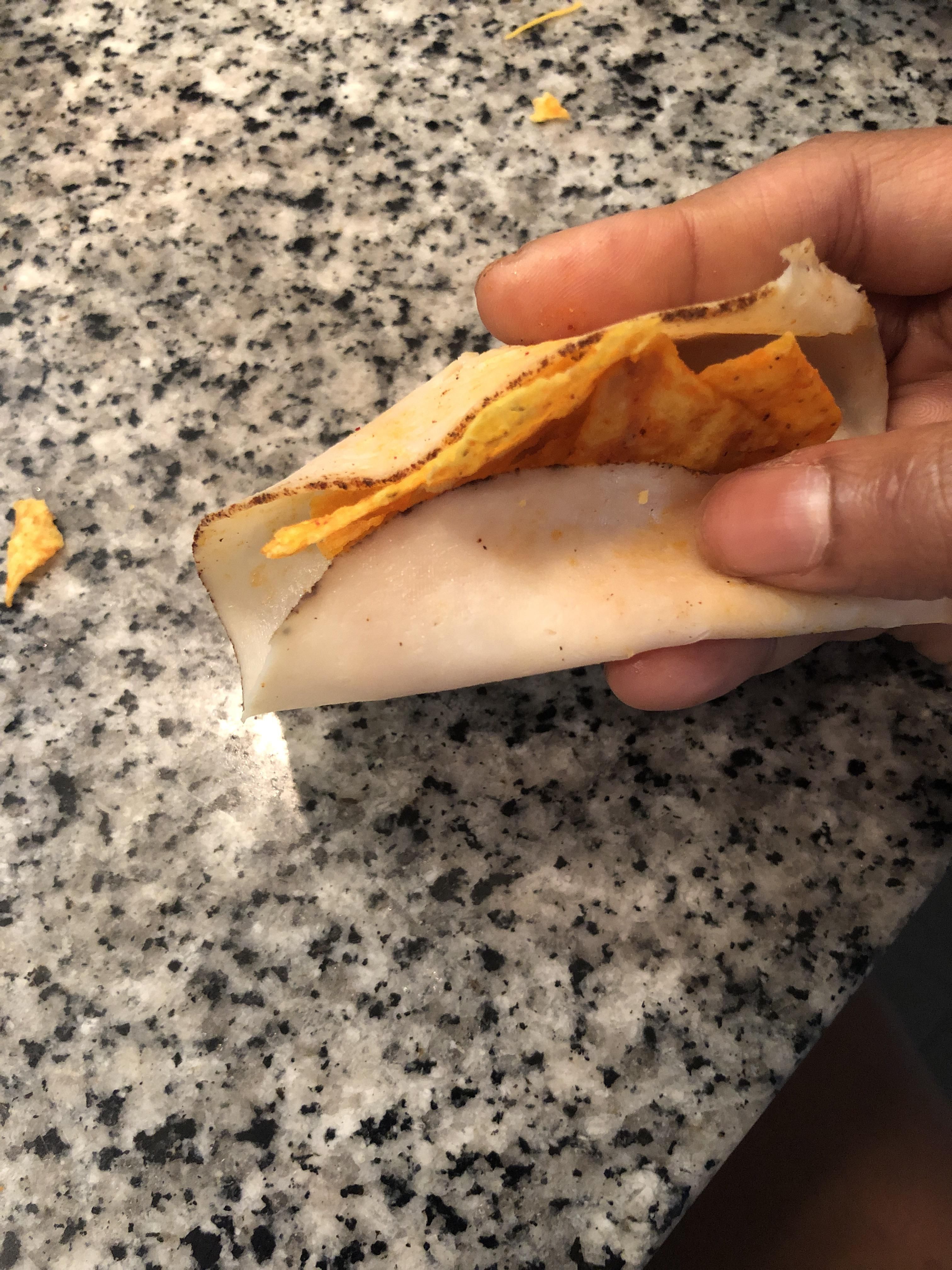 What’s it like to be single & 30 you ask? Well, today I ate Doritos wrapped in deli meat.