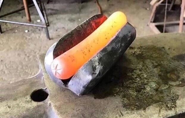 This hotdog is worth a least $200 if you include OSHA fines
