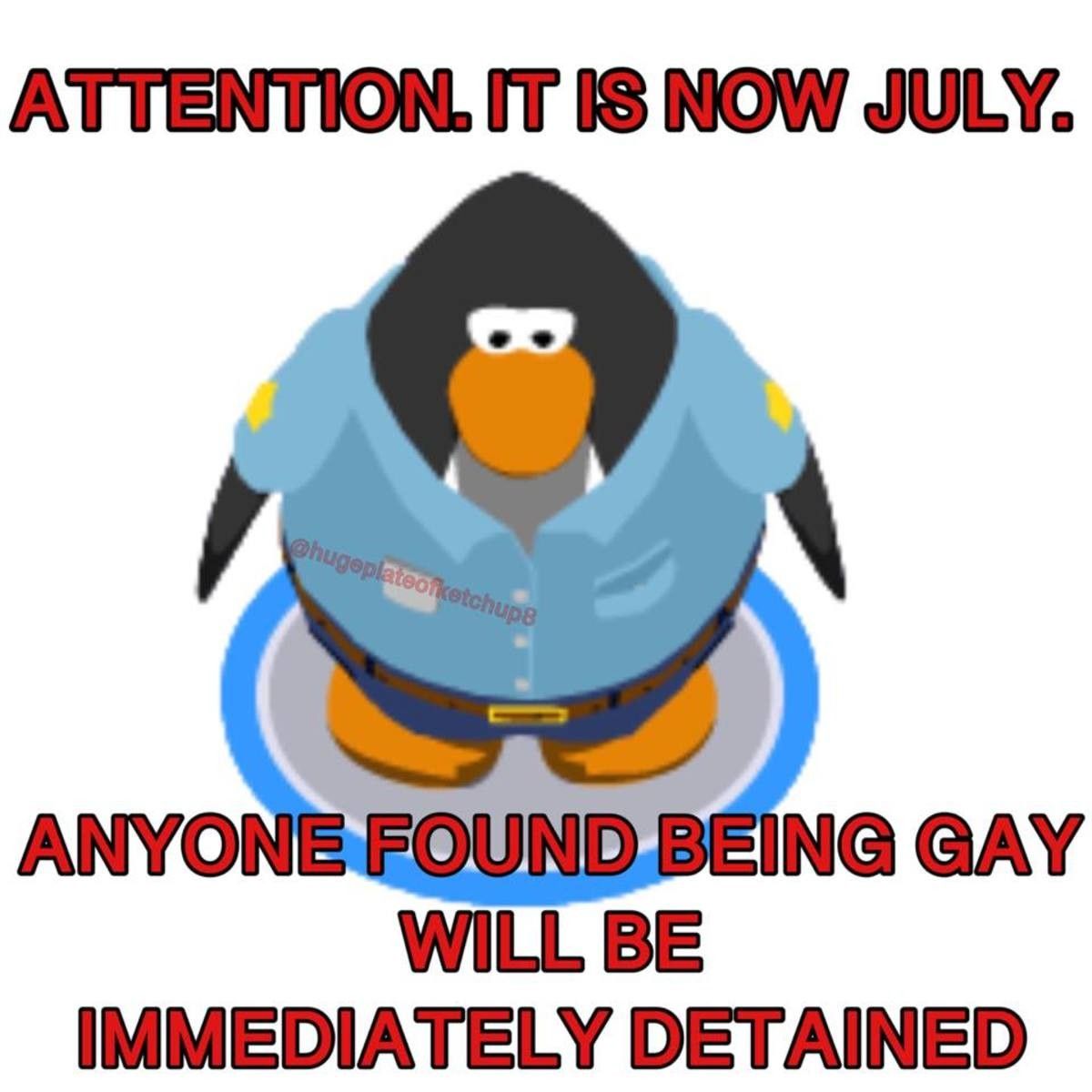 Gay month is over
