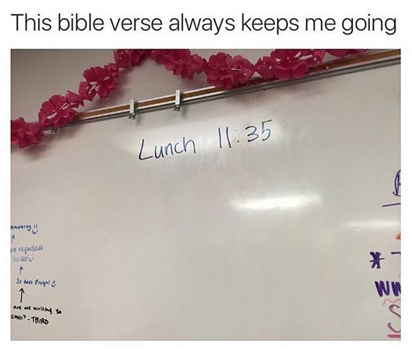 Read your bible fellas