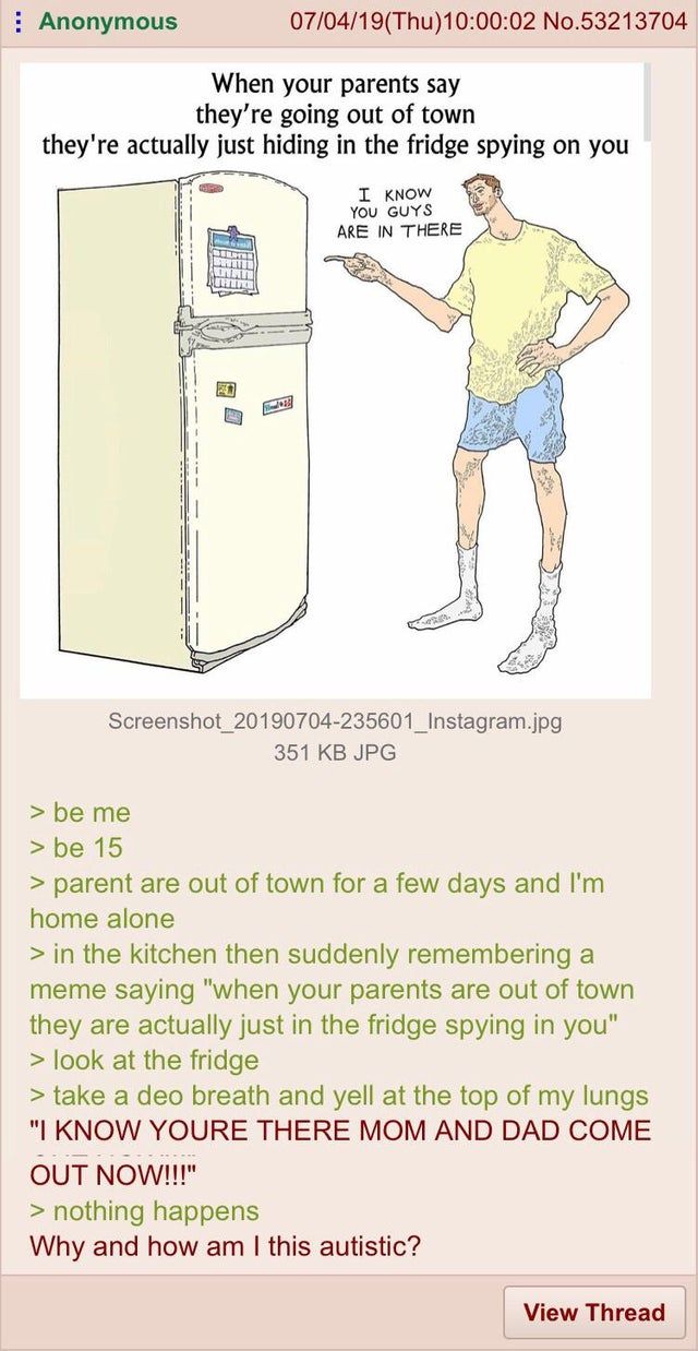 check your fridge before you beat it