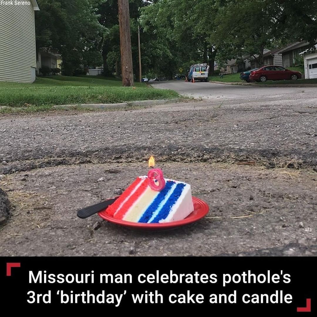Happy birthday pothole !