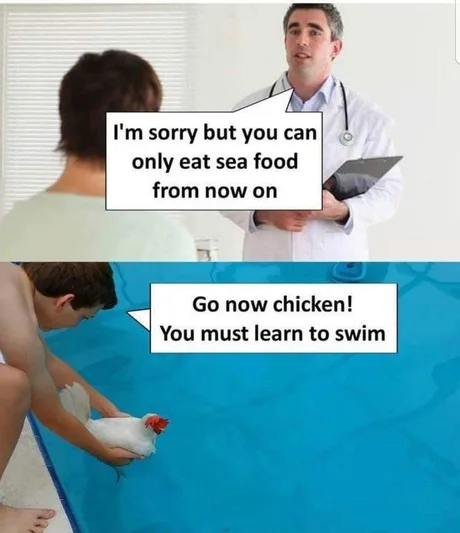 You must learn to swim