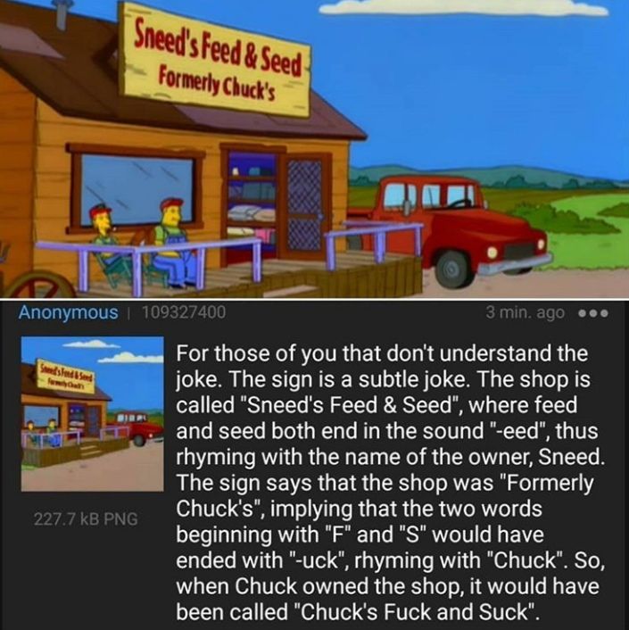 Anon explains a Simpsons joke