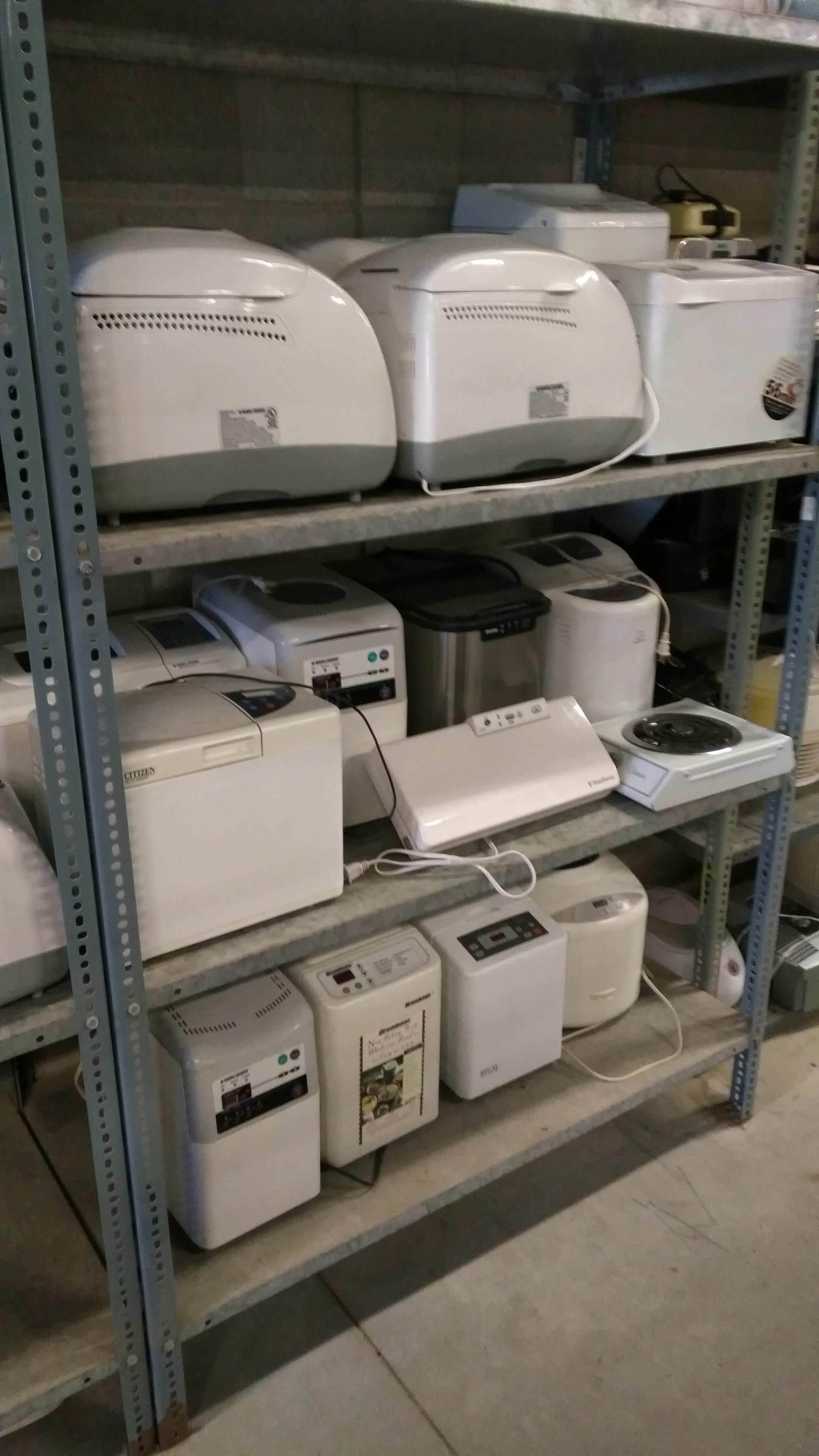Second hand stores: Where bread machines go to die.