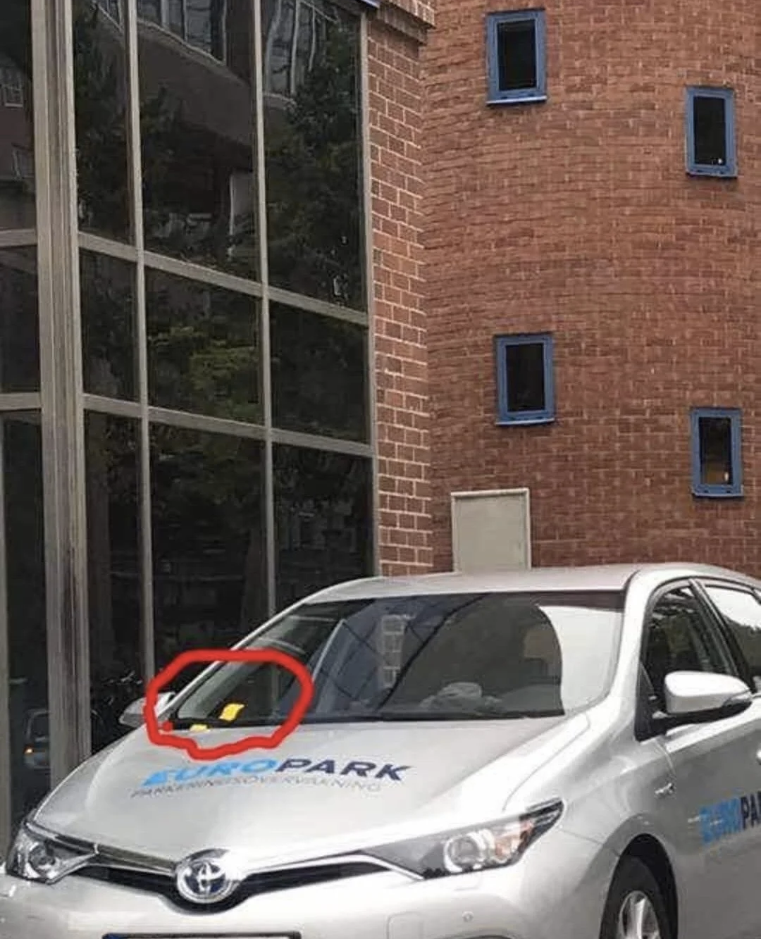 While giving me a ticket, Europark received a ticket from QPark because of parking violation