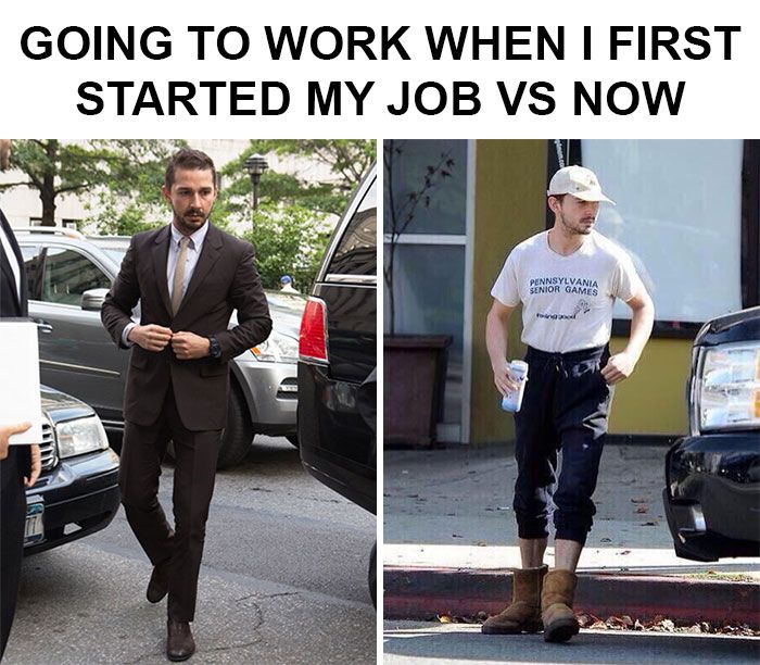 First Day on the Job vs 1 Year on the Job.