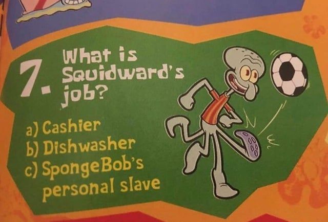 cursed Squidward