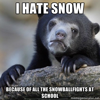 As an introvert who in general loves snow i really hate this.