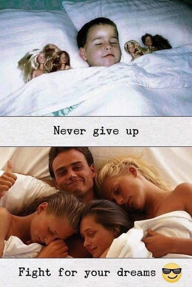 Never give up. Don’t ever give up.