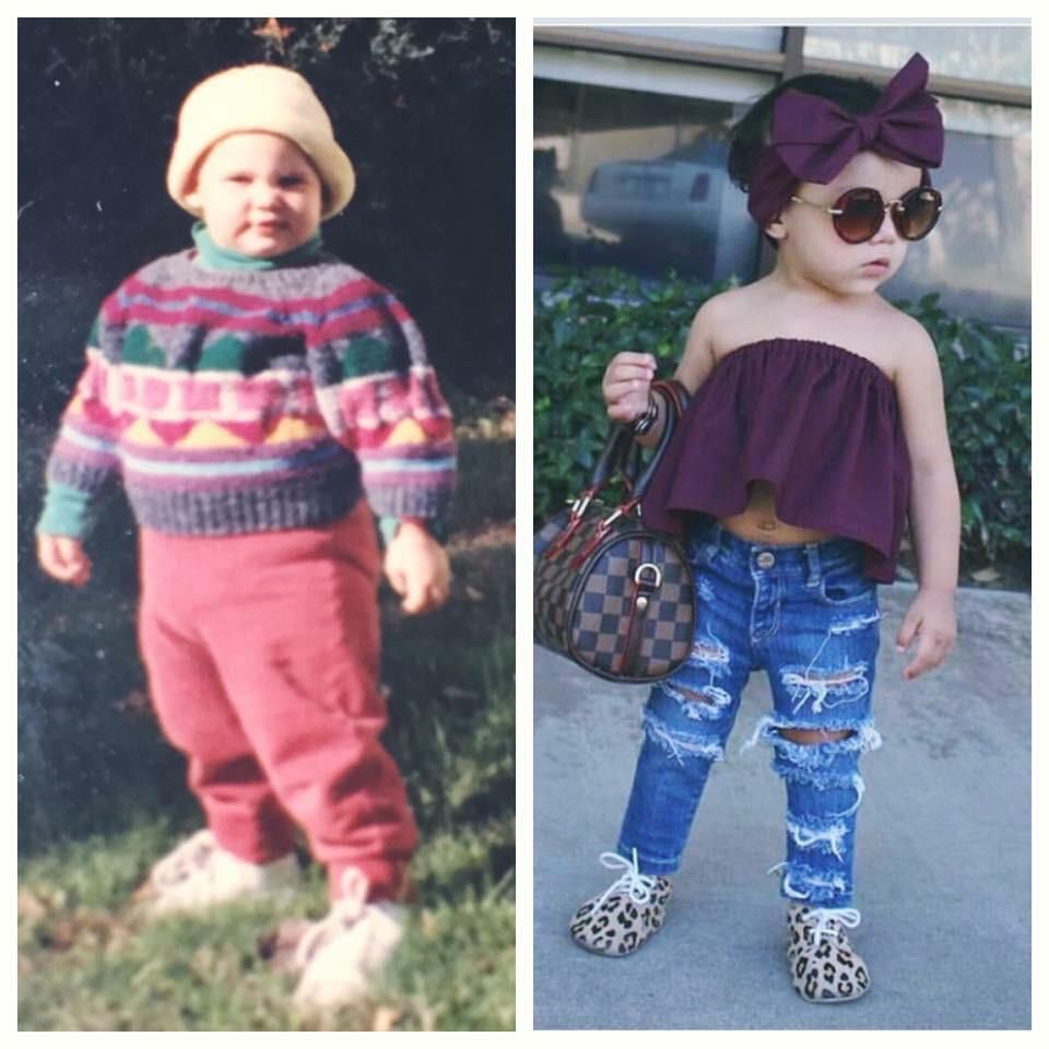 How I dressed as a kid vs. Kids these days
