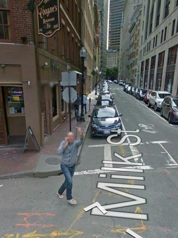 Google managed to perfectly capture the spirit of Boston in one Street View photo.