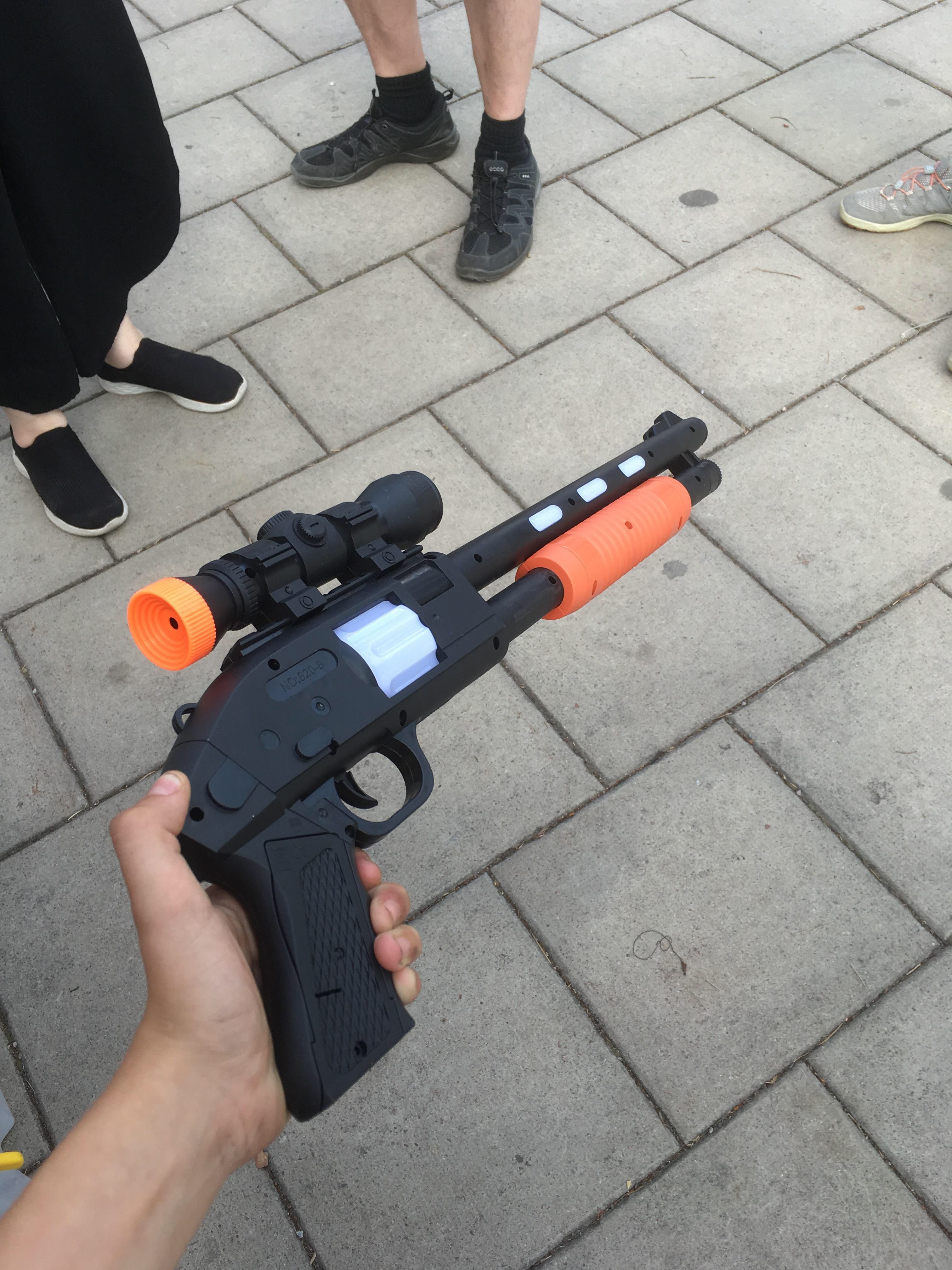 Me retrieving what seems to be an alien weapon on ‘that’ day