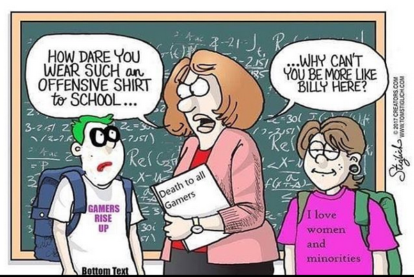 Gamers are oppressed.