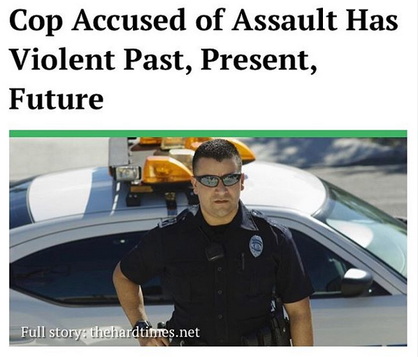 Conjure the word cop.