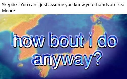 My hands MIGHT be real, but birds are not.