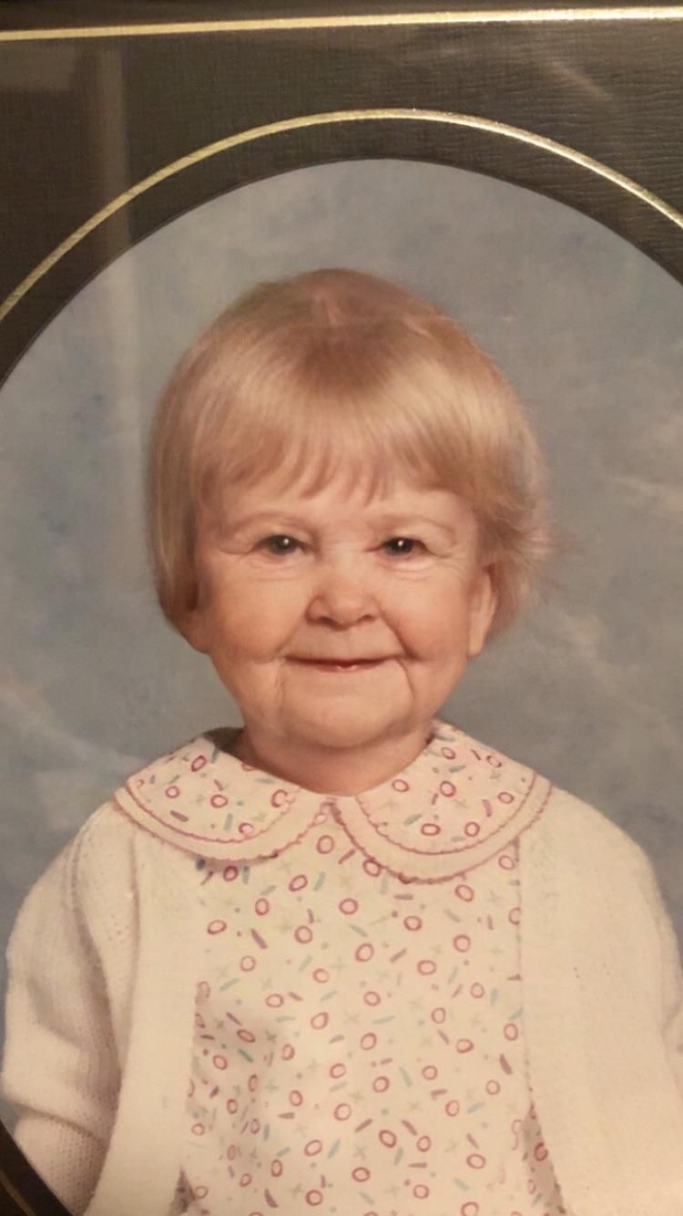 My wife put the old filter on her baby photo and I can’t stop laughing at “baby grandma”
