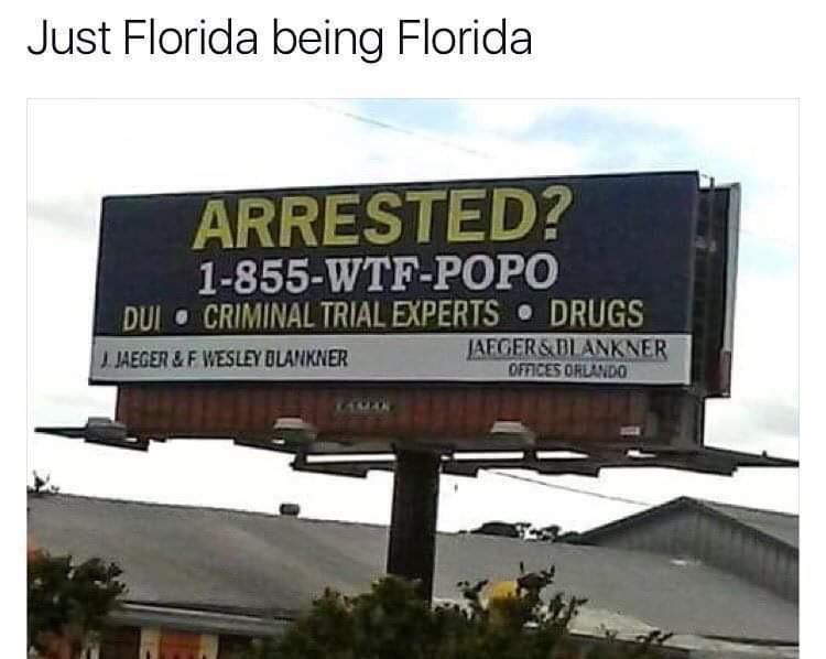 Never stop being you, Florida
