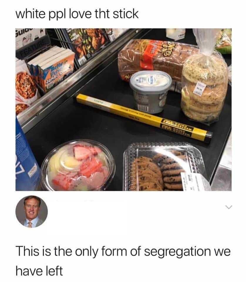 Screw white people and their*shuffles deck, draws card*courtesy to cashiers and people behind them