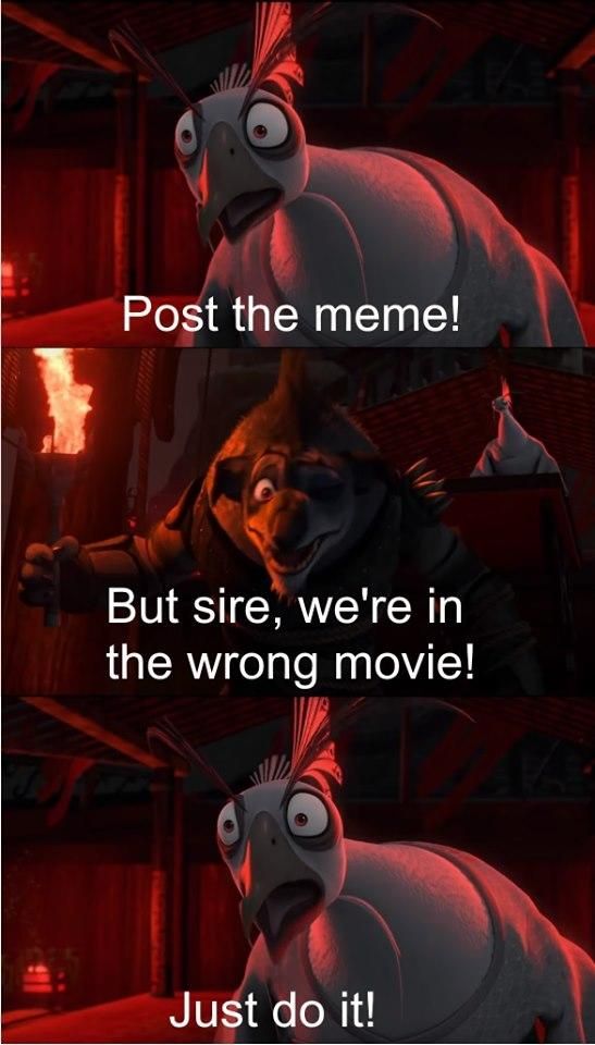 Everybody was kung fu panda