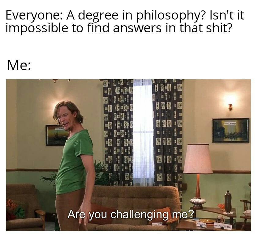 Getting this degree made me a qualified shitposter.