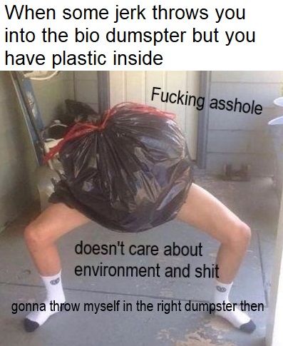 separate your garbage, folks