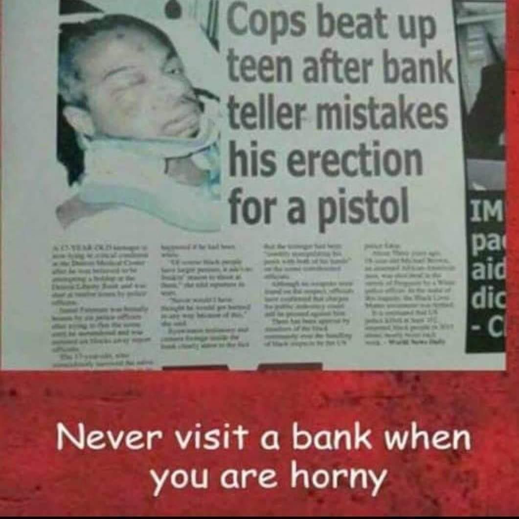 Never visit a bank when horny!!