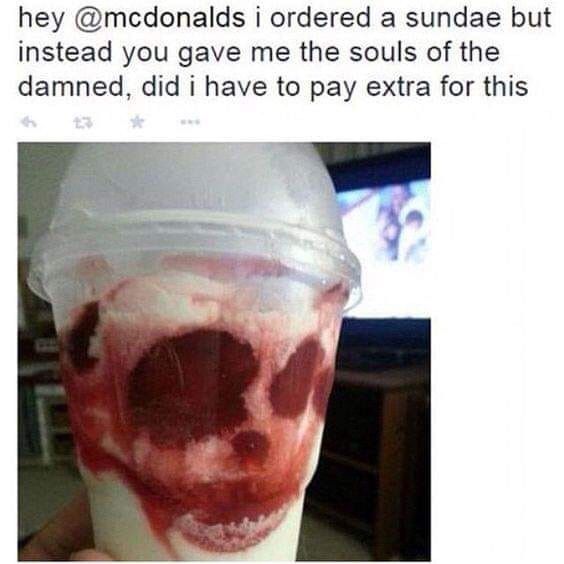 McDonalds new Demonic Sundae