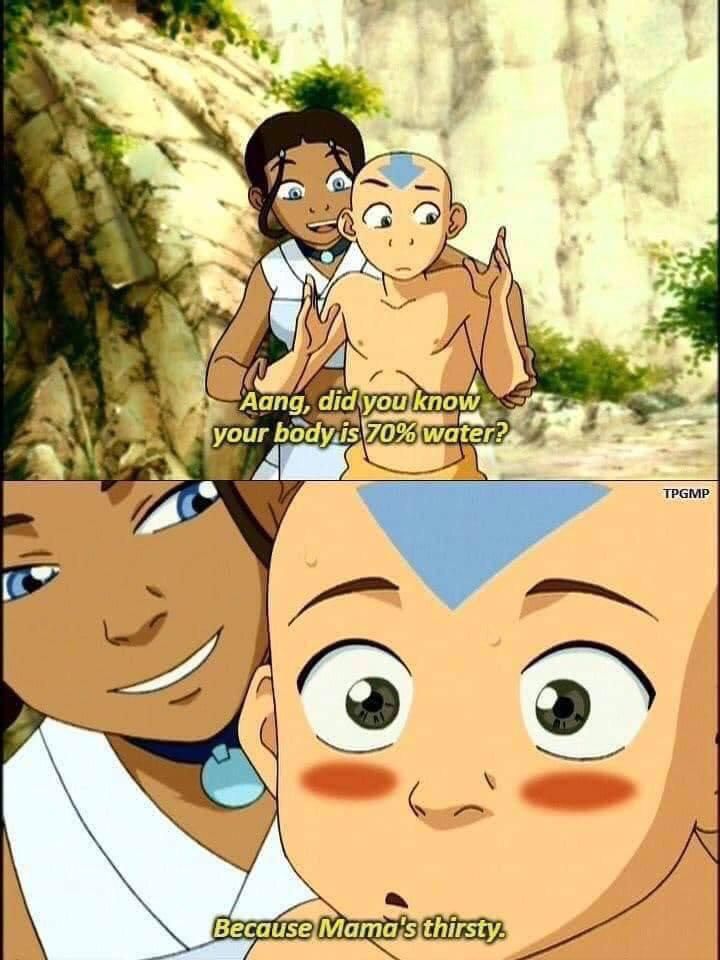 Aang just discovered love.