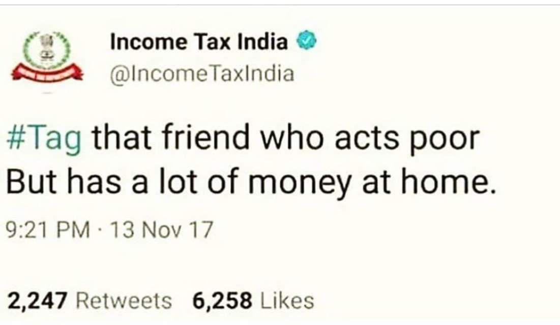 Nice try, Income Tax department