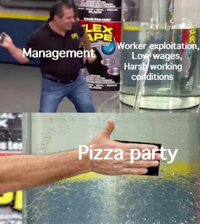 THANK NOT GOD THANK THE MANAGEMENT