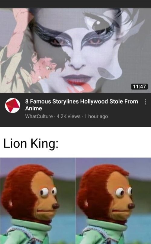 "You must avenge my death, Kimba- er, I mean.. *Simba"