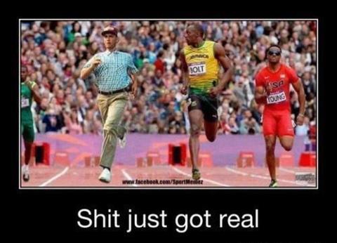 Sh*t just got real