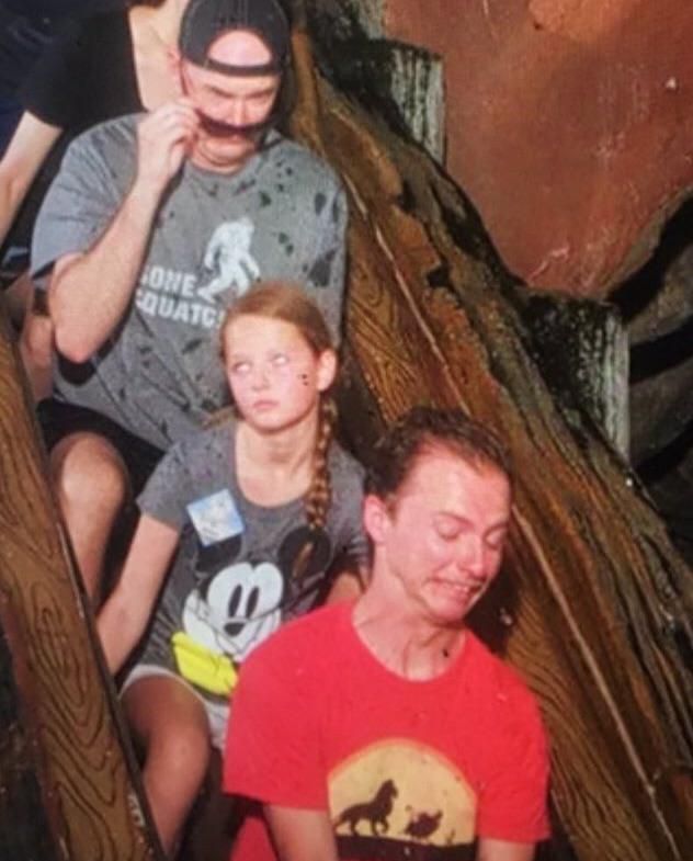 My youngest and oldest on Splash Mountain with me. This pic always makes me laugh.