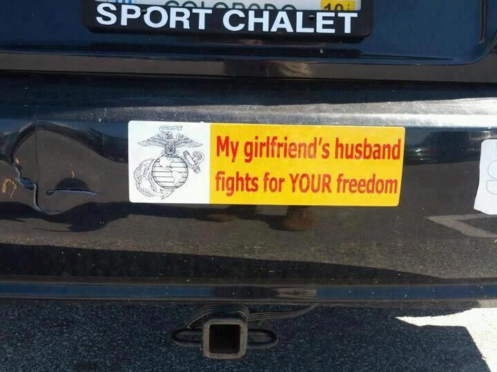 The most patriotic of bumper stickers
